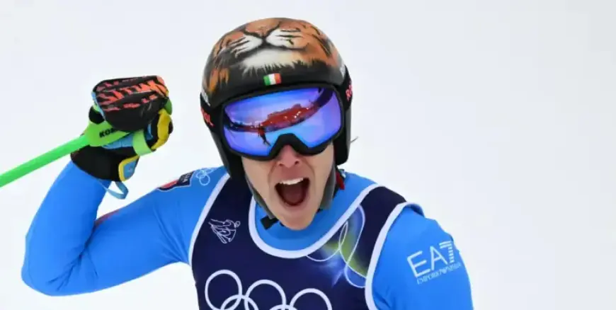 Federica Brignone Shines with Super-G Gold in Cortina, Italy Celebrates