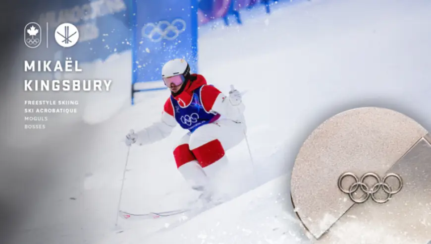 Mikaël Kingsbury Wins Silver for Fourth Olympic Men’s Moguls Medal