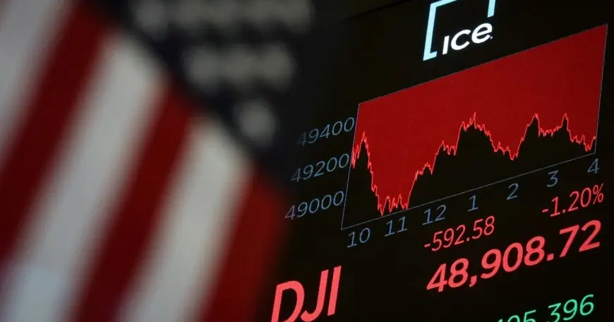 Why is the stock market down today: Nasdaq slides as tech and software selloff deepens, earnings disappoint, and rate-cut hopes fade