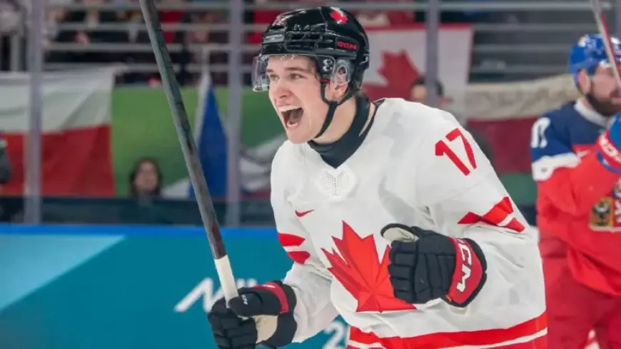Celebrini Dominates as Canada Triumphs in Olympic Hockey Opener