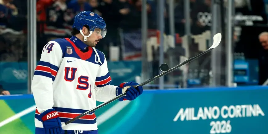 USA Men’s Hockey Powers Past Latvia 5–1 in Olympic Opener as Hellebuyck Debuts and Tkachuk Sets the Tone