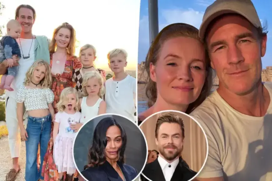 Celebrities Support James Van Der Beek’s Family GoFundMe: Saldaña, Hough, More