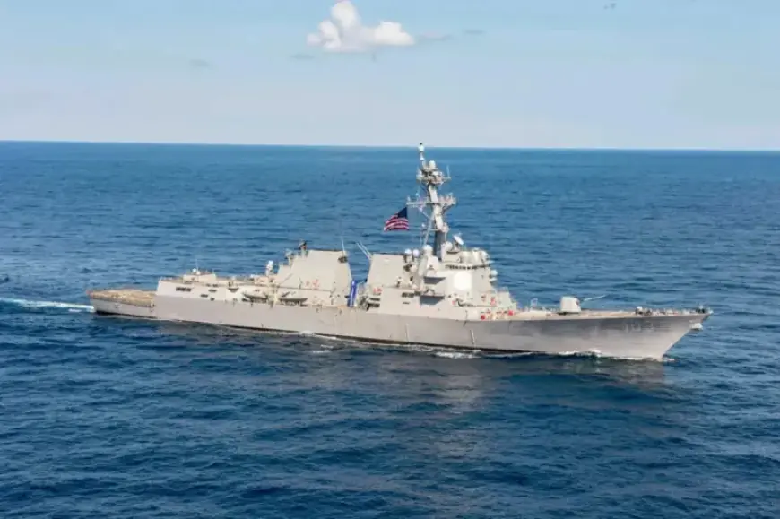 USS Truxton Collides with Support Ship During At-Sea Resupply
