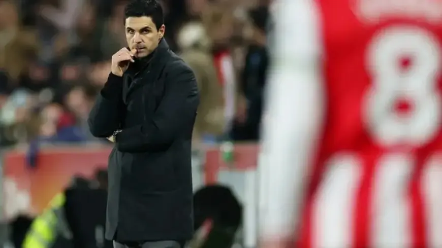 Arsenal’s Mikel Arteta Reacts After Dropping Points Against Brentford