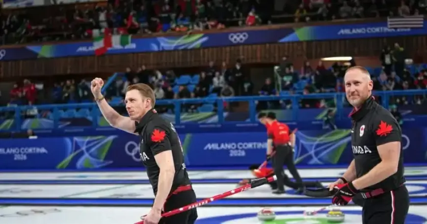 Canada’s Curling Teams Split Wins with U.S. at 2026 Winter Olympics; Poulin Practices; Men’s Hockey Faces Switzerland