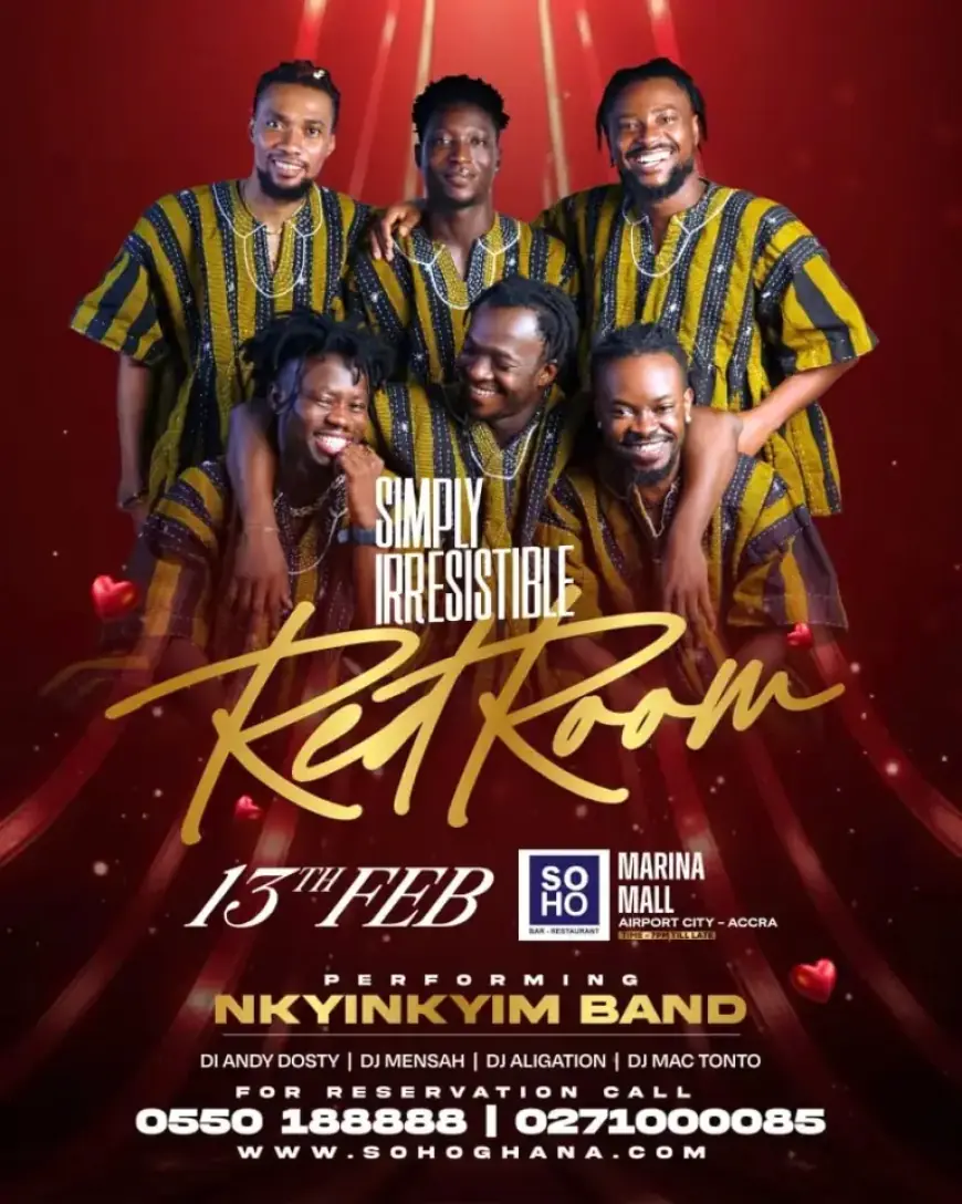Nkyinkyim Band’s Romantic Performance Lights Up SOHO in Accra