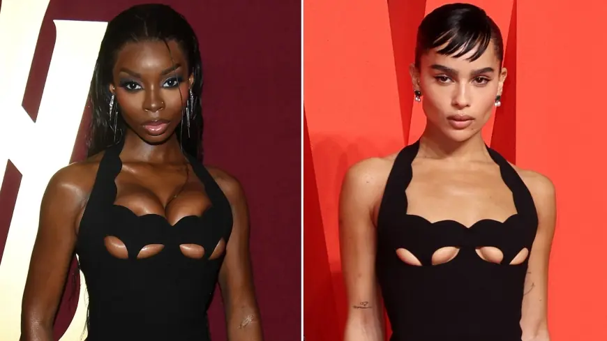 Olandria Carthen Channels Zoë Kravitz in Archival Saint Laurent at YSL Beauty NYFW Event