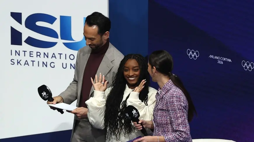 Simone Biles Turns Out in Milan to Back Ilia Malinin After Tough Olympic Free Skate