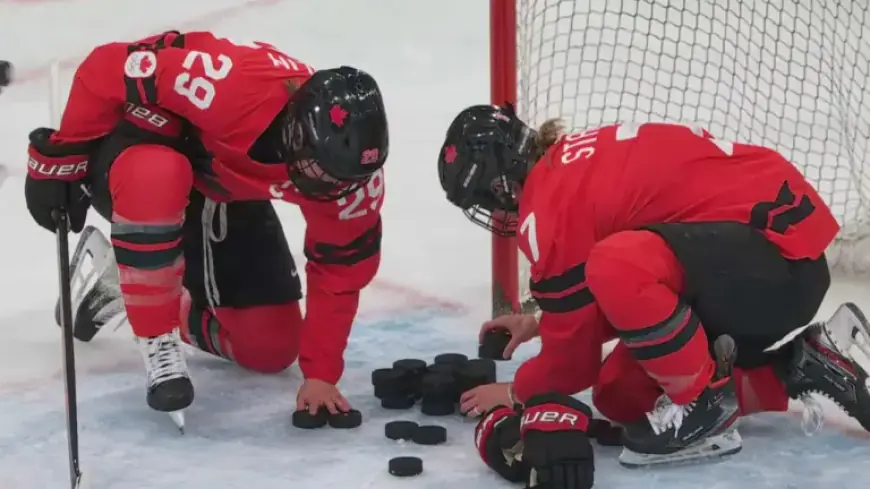 Marie-Philip Poulin Resumes Pre-Game Routine with Wife Laura Stacey After Injury