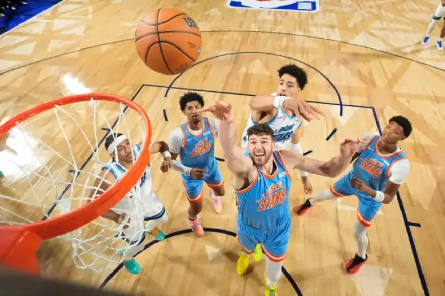 Donovan Clingan, Yang Hansen Excel at NBA Rising Stars, Fueling Future Ambitions