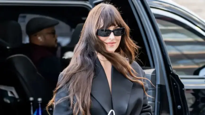 Dakota Johnson Dazzles in Calvin Klein with $46K Jewels and Aquazzura Boots