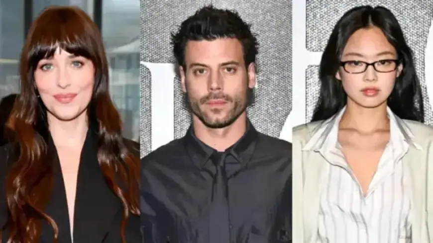 Dakota Johnson, Francois Arnaud, Jennie Kim Dazzle at Calvin Klein NYFW Event