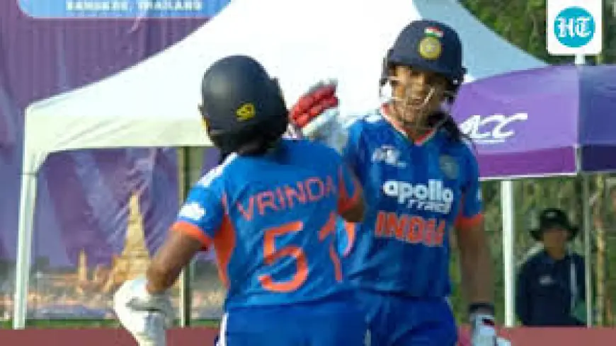 India A Women Crush Pakistan A Women by 10 Wickets — Chase Finished With 59 Balls to Spare