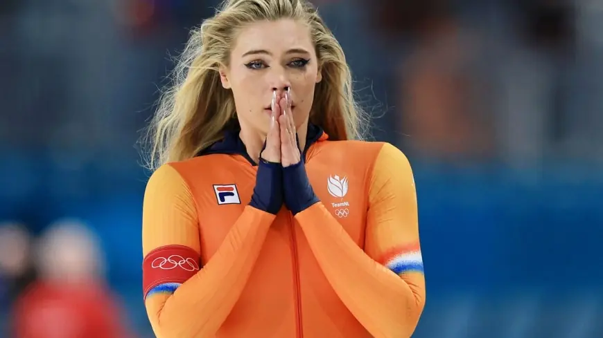 Jutta Leerdam crowns Netherlands’ dominance with 1,000m Olympic gold as Jake Paul watches in tears