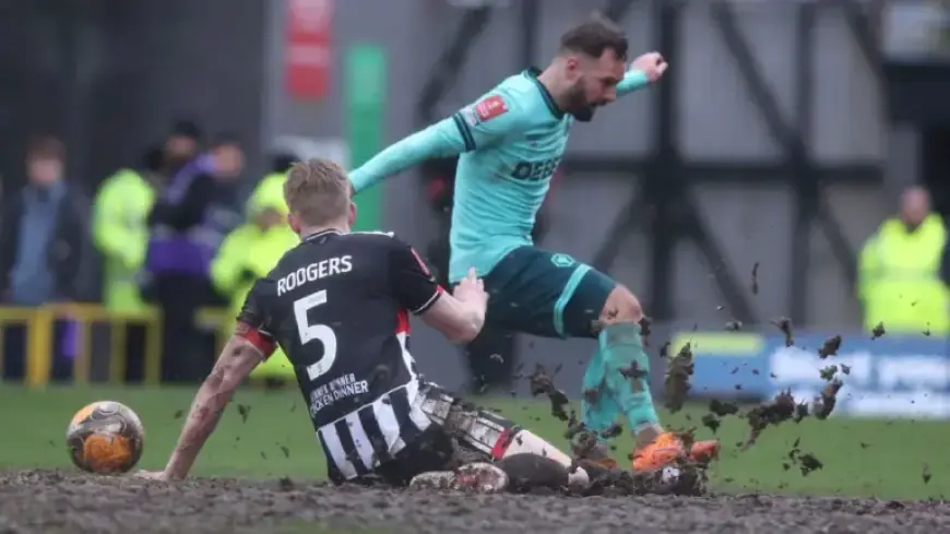 FA Cup Muddy Match Becomes Header and Volley Showdown, Tactics Abandoned