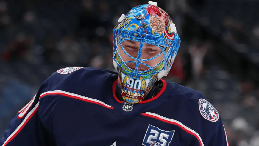 Merzlikins' Olympic Start Ends in 5-1 Loss to U.S.; Werenski Makes Early Impact