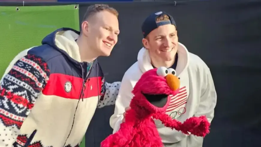 Elmo Interviews Tkachuk Brothers During 2026 Olympic Games