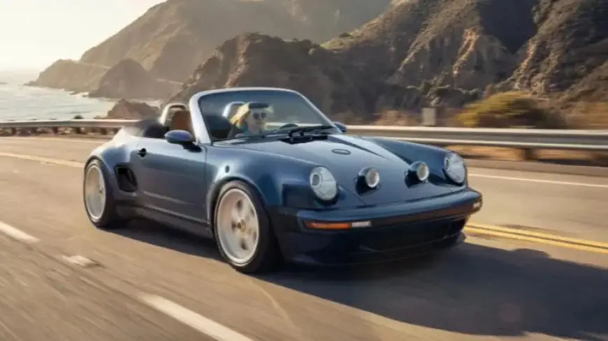 Singer Unveils Pop-Up Fog Lights on Reimagined 911 Cabriolet