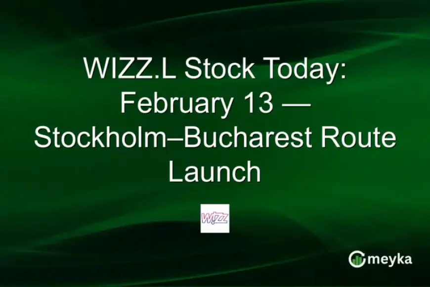 WIZZ.L Stock Update: Launching Stockholm-Bucharest Route on February 13