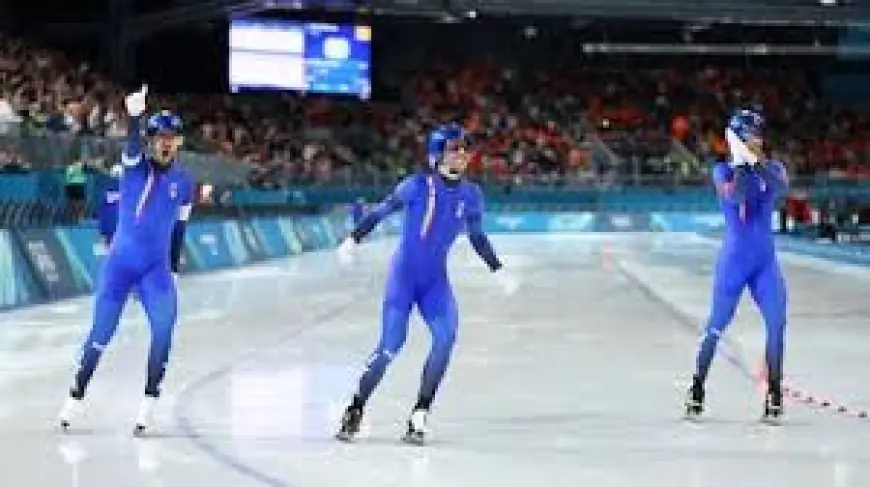 Speed skating team pursuit drama unfolds as favorites stumble in Milan-Cortina warm-up