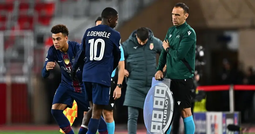 monaco vs psg: Substitute Desire Doue inspires PSG comeback at Monaco
