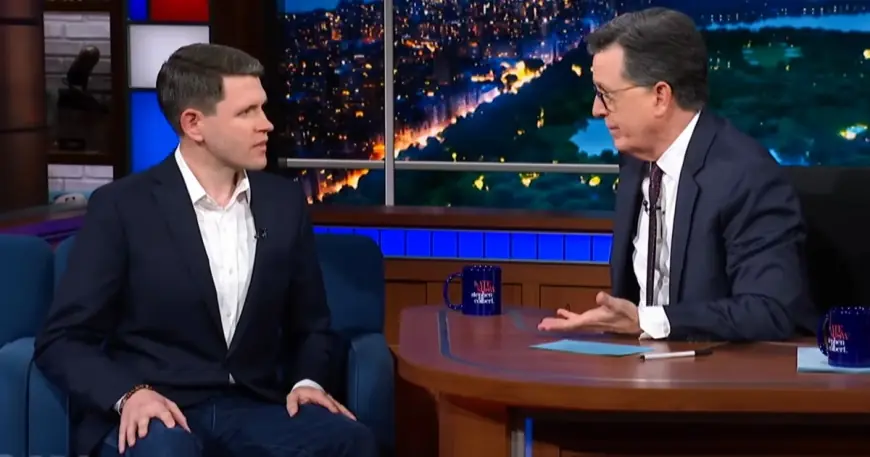 Stephen Colbert: network pulled interview with james talarico over FCC equal-time fears
