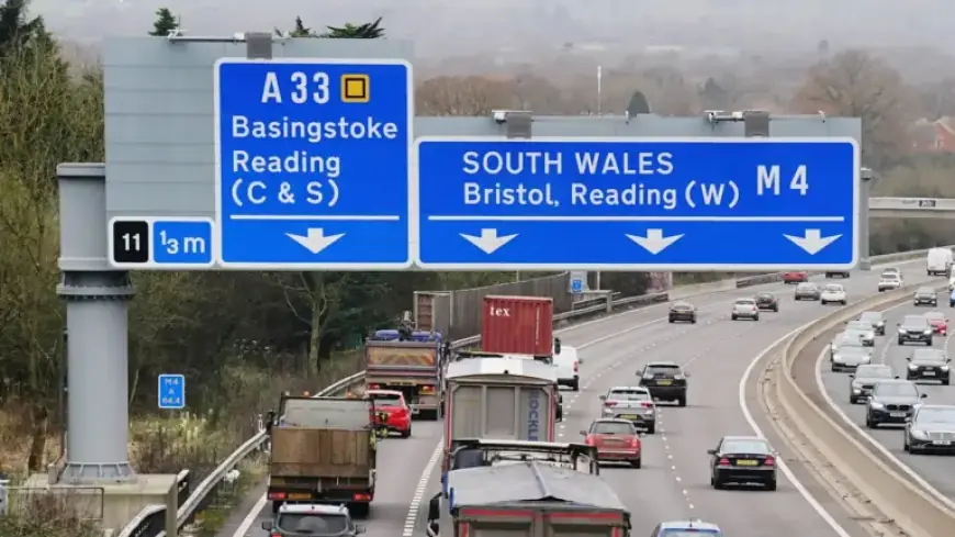M4 Closes After Police Chase Ends in Crash, Causing Major Delays