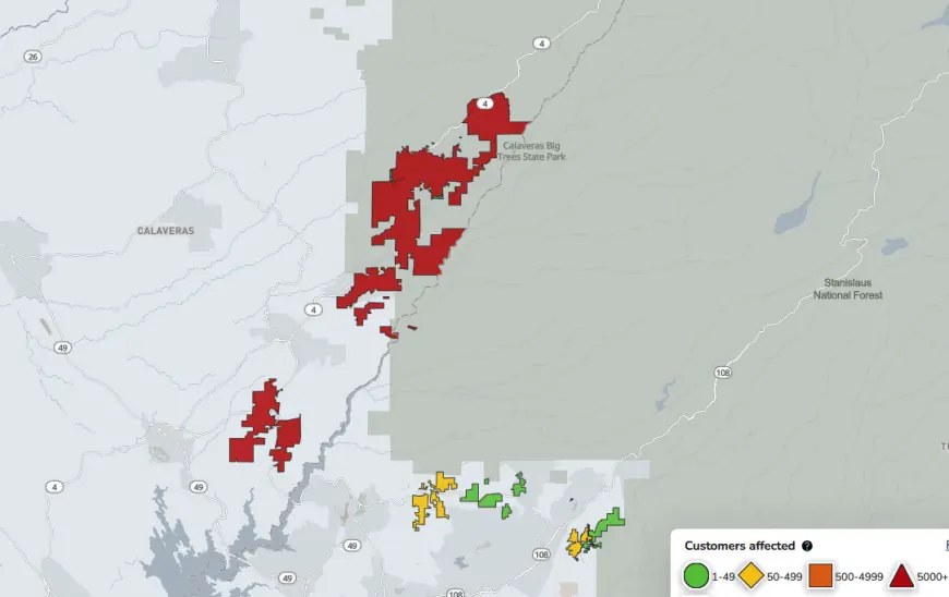 Power outage strands thousands across Mother Lode, creates traffic hazards