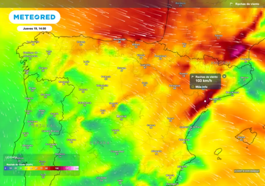 Spain Braces for Storm Pedro: 110km/h Winds Expected