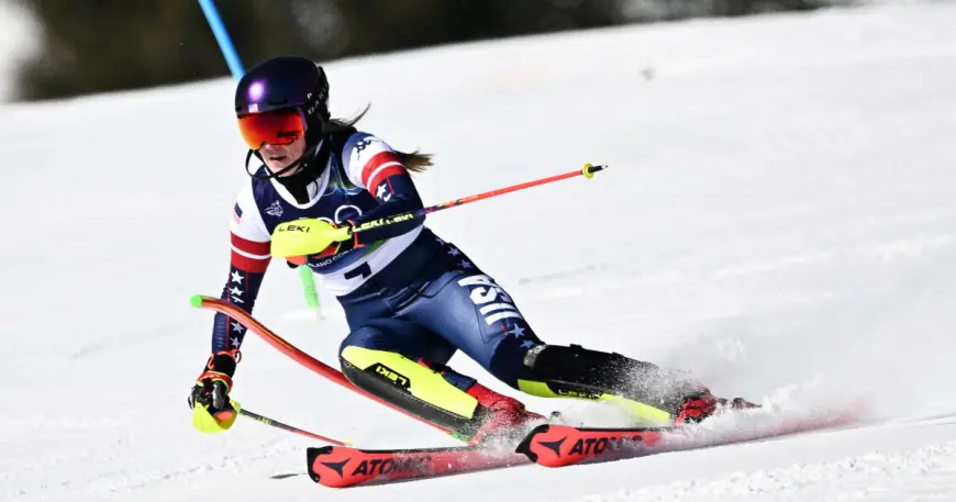 mikaela shiffrin storms to gold in slalom after days of disappointment