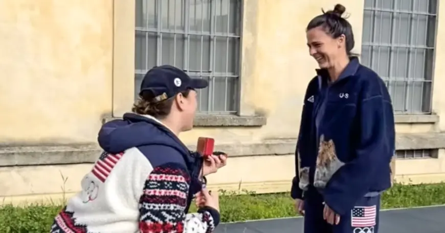 hilary knight proposes at Milan Cortina Games, engaged to Brittany Bowe