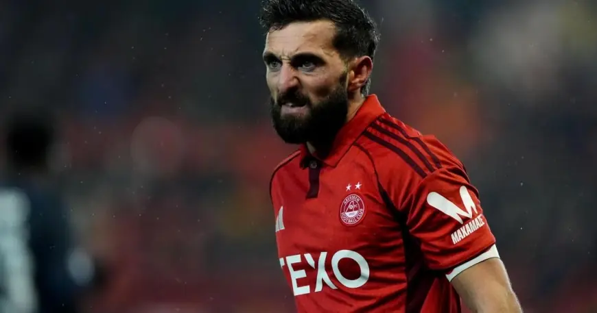 aberdeen vs motherwell: Shinnie strike seals 2-0 win in three-red-card Pittodrie thriller