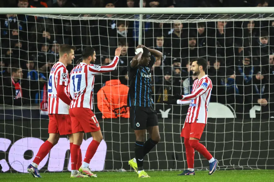 club brugge vs atlético madrid ends 3-3 as hosts fight back to leave tie delicately poised