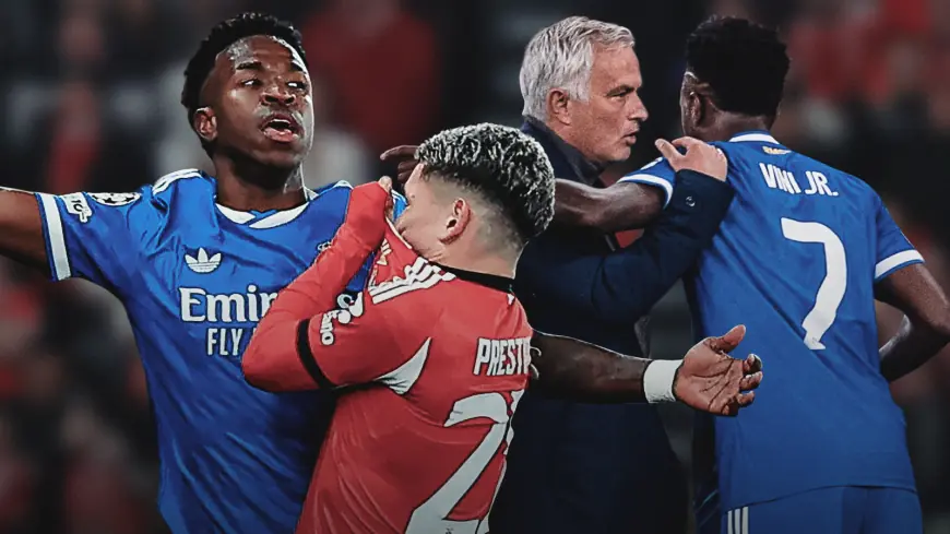 benfica vs real madrid: Mourinho criticised after Vinicius racism claims halt match
