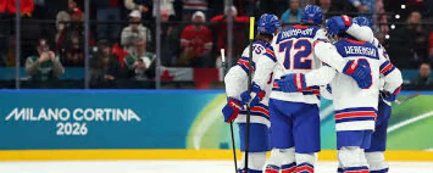 mens hockey olympics: U.S. Men Meet Sweden in Milan Quarterfinal — Hellebuyck Starts, Wild Teammates Face Off