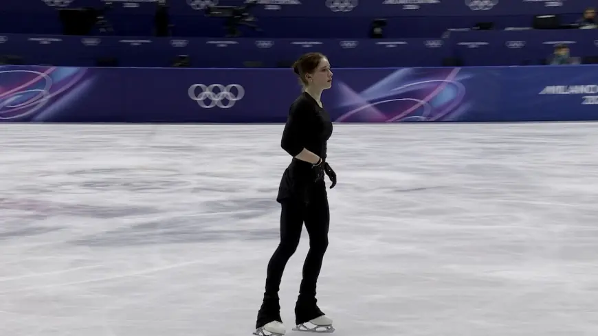isabeau levito sharpens routines in practice ahead of Olympic free skate