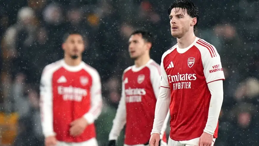 wolves vs arsenal: Gunners squander two-goal lead as late Wolves leveller leaves title race hanging