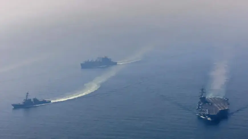 US Warships and Fighter Jets Signal Rising Tensions with Iran
