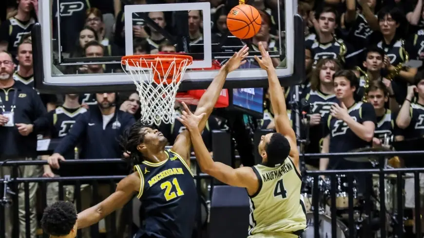 michigan vs purdue: No. 1 Michigan grinds out 91-80 win at Mackey Arena