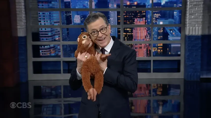 Stephen Colbert Buys Toy for Viral Star punch the monkey After Abandonment Story