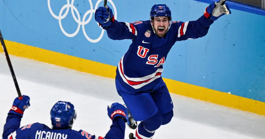 quinn hughes OT lifts Team USA into Olympic men's hockey semifinals