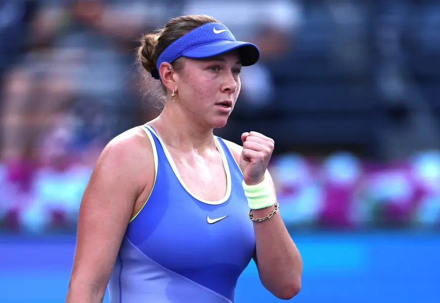 amanda anisimova dethrones defending champ Andreeva, to meet Pegula in Dubai semis
