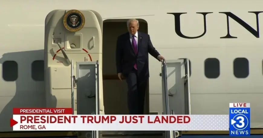 Trump's Rome Visit Delivers Factory Tour and Rally at Coosa Steel