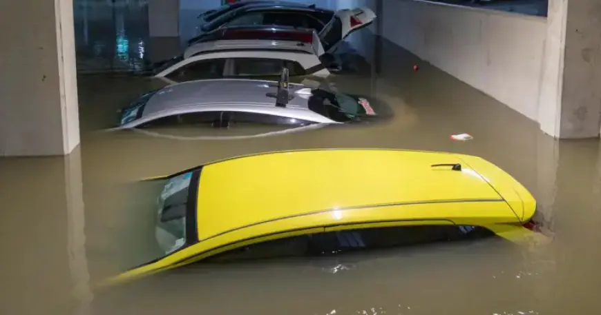 Clongriffin Flood Submerges Residents’ Vehicles in Torrential Rain Disaster
