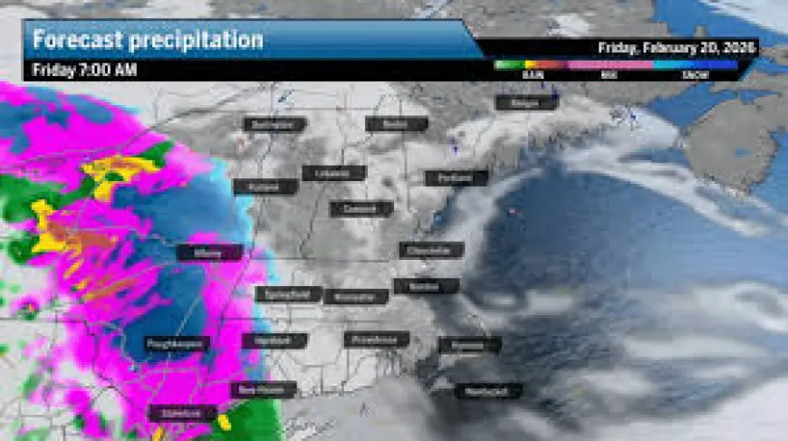 Boston Weather: Friday’s Wintry Mix Forces Travel Changes, with a Coastal Threat Looming for Monday