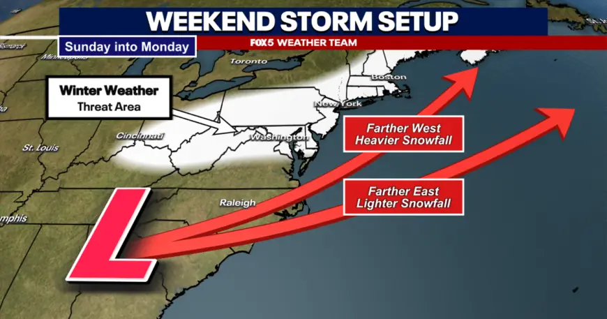 Dc Weather: Snow risk rising for DC region ahead of Sunday storm