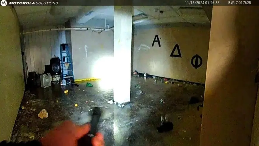 Hazing bodycam shows 56 blindfolded pledges at Iowa fraternity