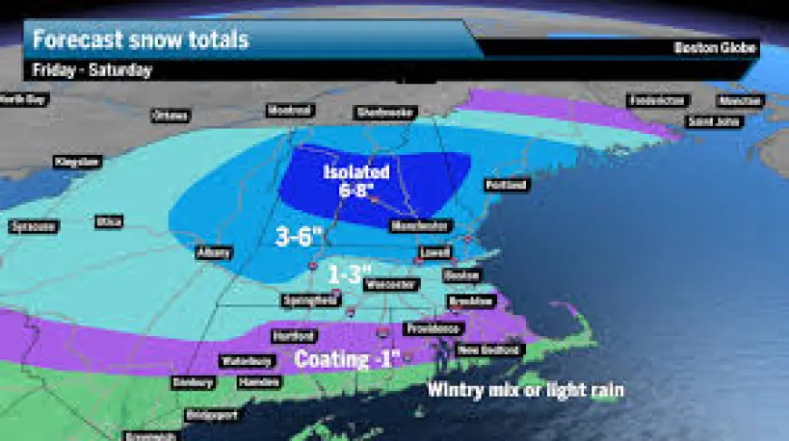 Winter Storm Watch: Storm Maps Show Where Rain, Sleet and Snow Will Hit Friday Across New England