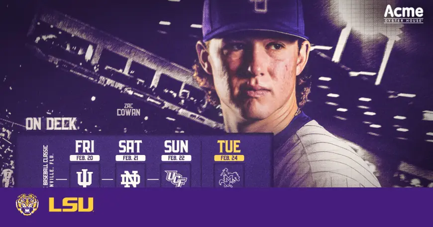 Lsu Baseball Schedule: Tigers Open Live Like Lou Jax Classic Friday vs. Indiana