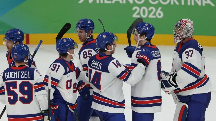 Ice Hockey: USA Rolls Past Slovakia 6-2, Sets Up Gold-Medal Final With Canada